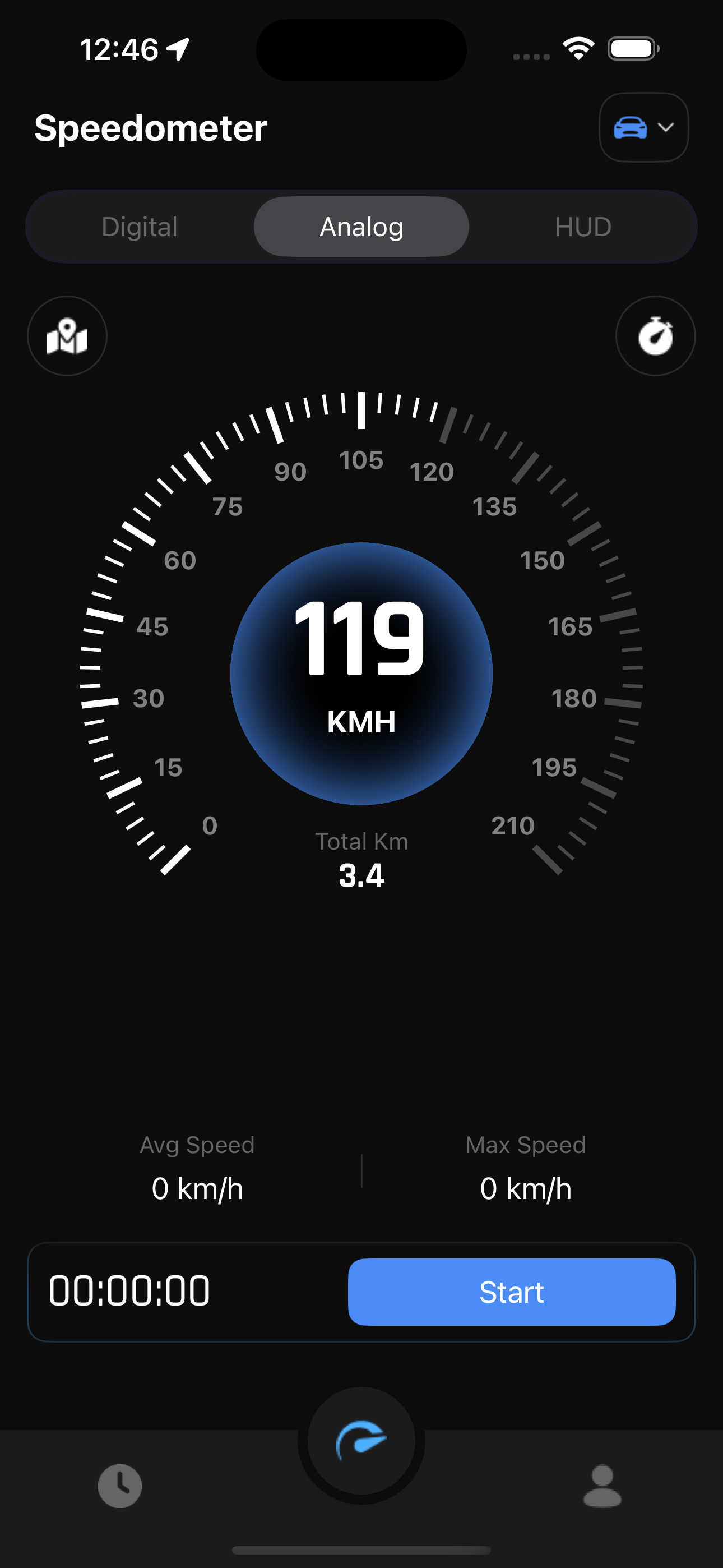 Speedometer: Speed Tracker Mph first screenshot